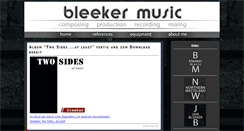 Desktop Screenshot of bleeker-music.com