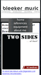 Mobile Screenshot of bleeker-music.com